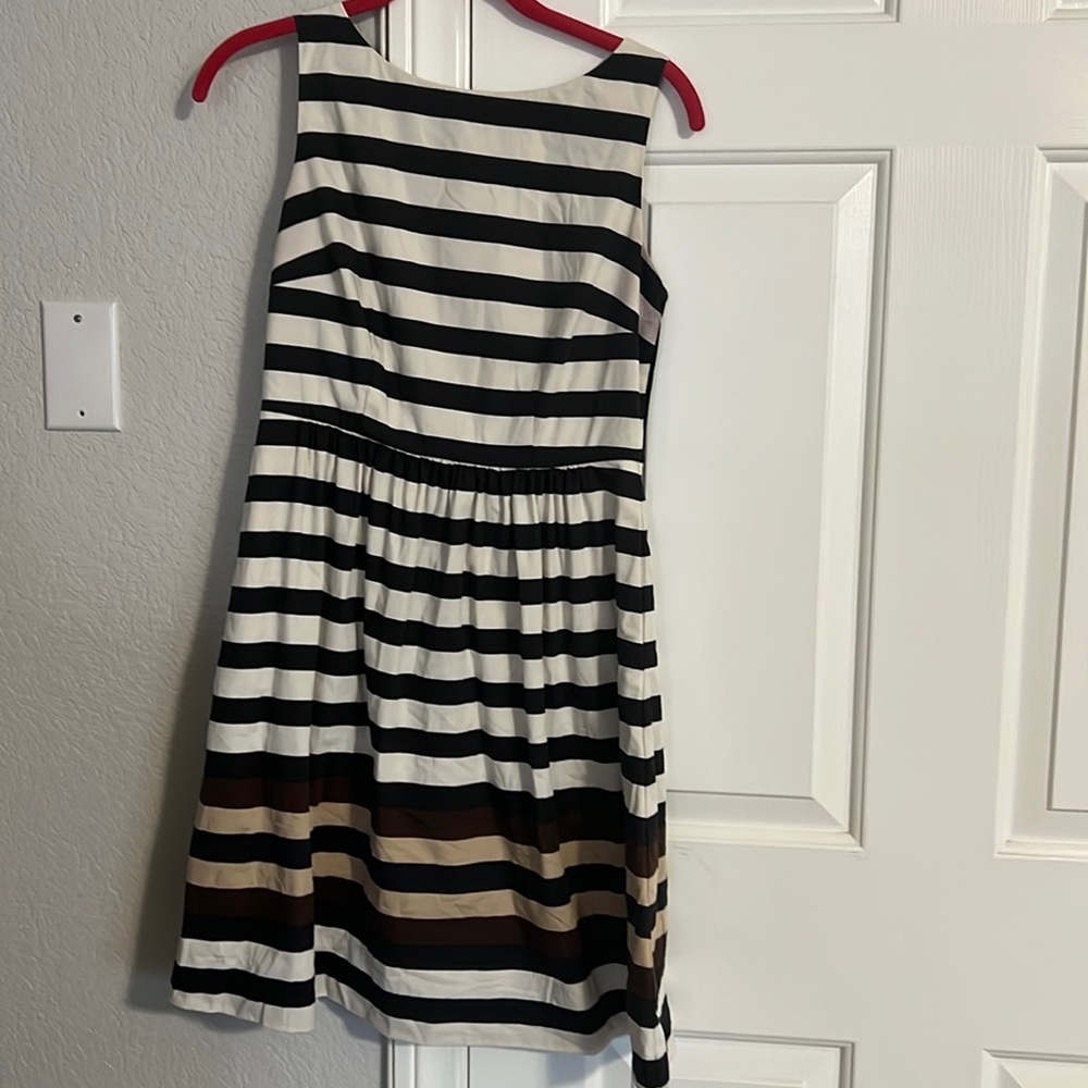 Outback Red multicolor striped fit and flare dress